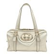 GUCCI Interlocking G Leather Mini Boston Bag Gold 170009 Hot on Sale