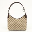 GUCCI GG Canvas Leather Shoulder Bag Hand Bag Beige Brown 115002 Cheap