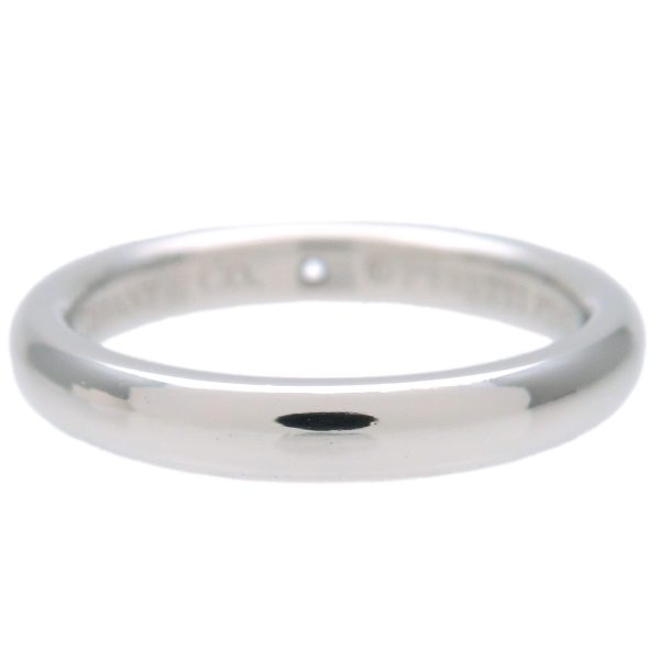 Tiffany&Co. Stacking Band Ring 1P Diamond 950 Platinum US4 EU46.5 Online now