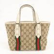 GUCCI GG Canvas Leather Hand Bag Mini Tote Beige Ivory 139261 Hot on Sale