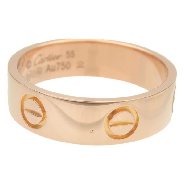 Cartier Love Ring K18PG 750PG Rose Gold #55 US7.5 EU55 HK16.5 Online Hot Sale