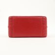 Christian Dior Leather Cannage Vanity Bag Hand Bag Red on Sale