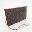 Louis Vuitton Monogram Neverfull MM Pouch Brown Fuchsia Online