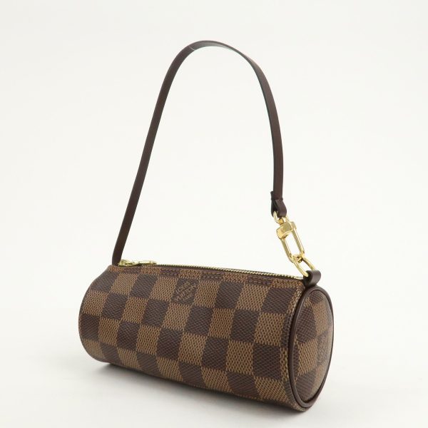 Louis Vuitton Damier Ebene Mini Pouch for Papillon Bag Brown Cheap