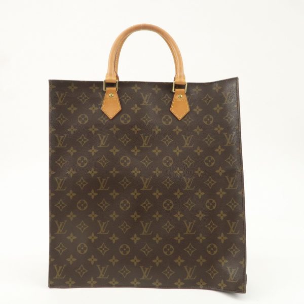 Louis Vuitton Monogram Sac Plat Hand Bag Brown M51140 Hot on Sale