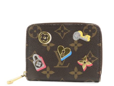 Louis Vuitton Monogram Love Lock Zippy Coin Purse Brown M64118 Online Hot Sale