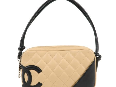 CHANEL Cambon Line Lambskin Accessory Pouch Hand Bag A25175 Sale