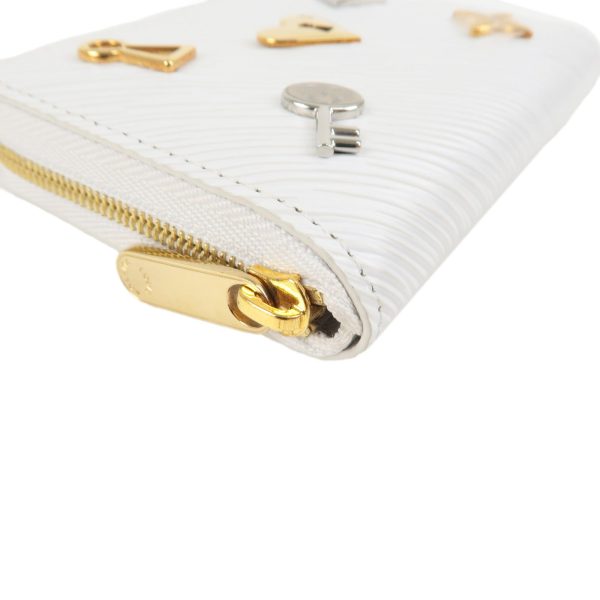 Louis Vuitton Epi Love Lock Zippy Coin Purse Blanc M63994 Hot on Sale