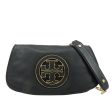 Tory Burch Amanda Logo Leather Chain Shoulder Bag Black on Sale