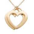 Tiffany&Co. Sentimental Double Heart Necklace K18YG 750YG Online