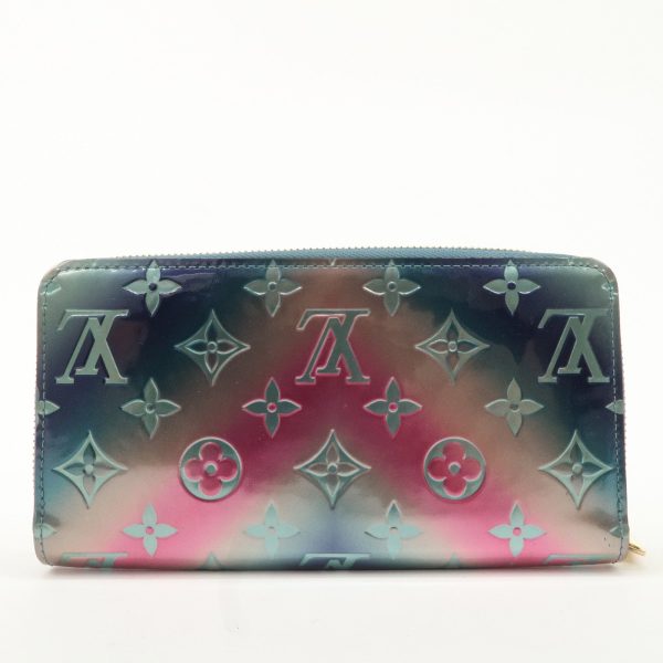 Louis VUitton Monogram Vernis Zippy Wallet  Multicolor M90520Used F S For Cheap