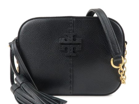 Tory Burch Leather Macglow Camera Bag Shoulder bag Black Online