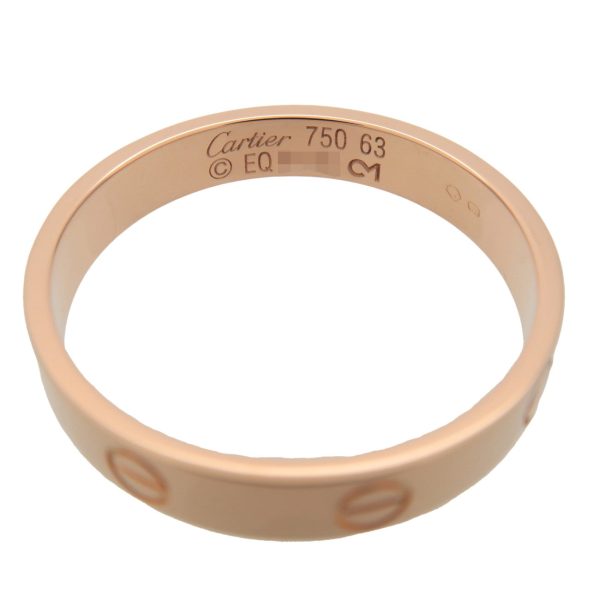 Cartier Mini Love Ring K18 750PG Rose Gold #63 US10-10.5 EU63.5 Sale