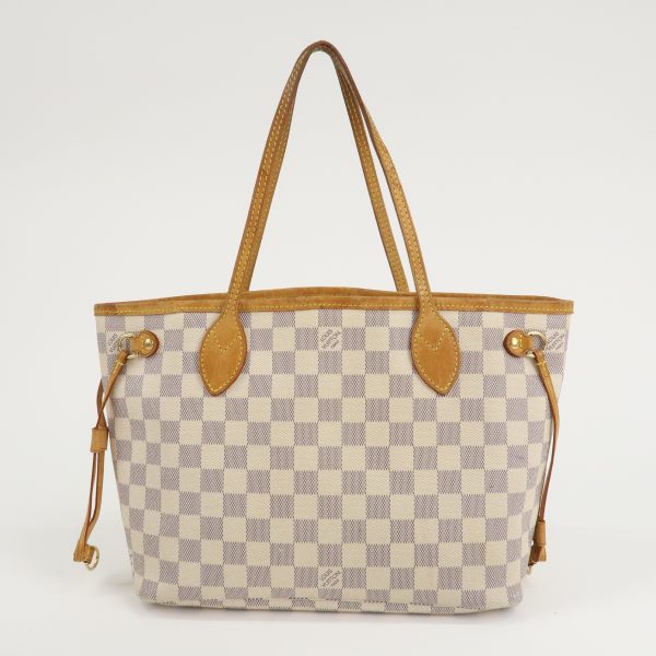 Louis Vuitton Damier Azur Neverfull PM Tote Bag Hand Bag N51110 Cheap