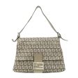 FENDI Zucchino Mamma Buguette Canvas Leather  Shoulder Bag 8BR001 For Cheap