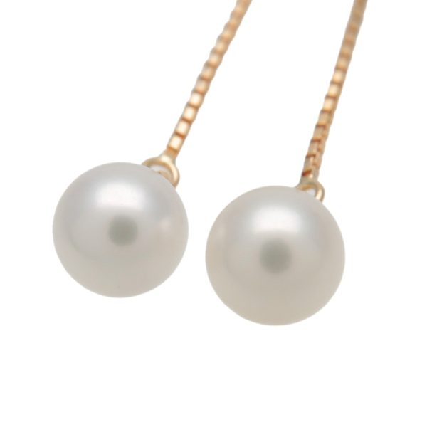 TASAKI Pearl Earrings K18YG 750YG Yellow Gold For Cheap