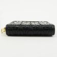 MIU MIU Matelasse Leather Round Zipper Coin Purse Black For Sale