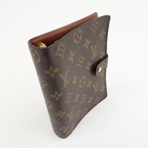 Louis Vuitton Monogram Agenda MM Planner Cover Brown R20105 For Sale