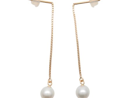 TASAKI Pearl Earrings K18YG 750YG Yellow Gold For Cheap