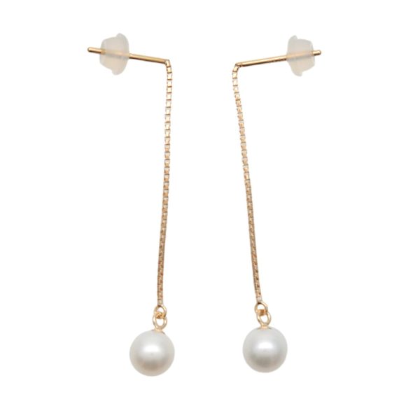 TASAKI Pearl Earrings K18YG 750YG Yellow Gold For Cheap