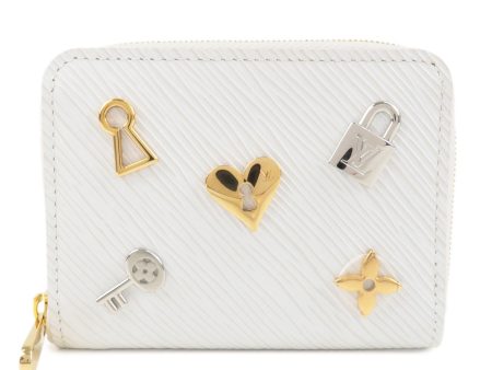 Louis Vuitton Epi Love Lock Zippy Coin Purse Blanc M63994 Hot on Sale