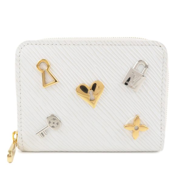 Louis Vuitton Epi Love Lock Zippy Coin Purse Blanc M63994 Hot on Sale