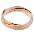 Cartier Trinity Ring SM K18 750YG WG PG #53 US6.5-7 HK14.5-15 Supply