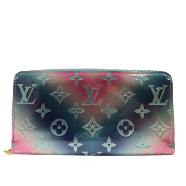 Louis VUitton Monogram Vernis Zippy Wallet  Multicolor M90520Used F S For Cheap