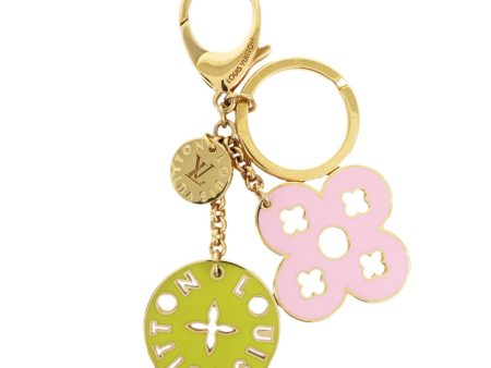 Louis Vuitton Porte Cles Looping Bag Charm Pink Green M66006 Online Hot Sale