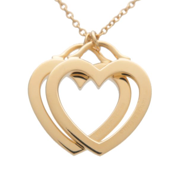 Tiffany&Co. Sentimental Double Heart Necklace K18YG 750YG Online