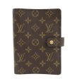 Louis Vuitton Monogram Agenda MM Planner Cover Brown R20105 For Sale