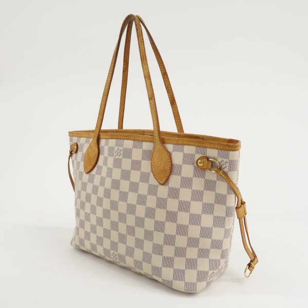 Louis Vuitton Damier Azur Neverfull PM Tote Bag Hand Bag N51110 Cheap