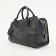 LOEWE Anagram Leather Amazona 28 Hand Bag Black Silver HDW Online Hot Sale