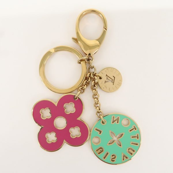 Louis Vuitton Porte Cles Looping Bag Charm Pink Green M66006 Online Hot Sale