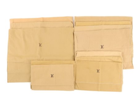 Louis Vuitton Set of 12 Flap Storage Bag Dust Bag Brown Supply