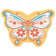 Rainbow Roller Skate Butterfly Shaped 10.25  Plates, 8ct on Sale