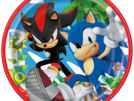 Sonic the Hedgehog Round 7  Dessert Plates, 8ct For Discount