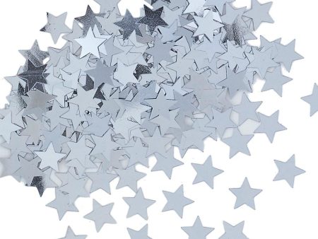 Silver Star Confetti, .5oz For Sale