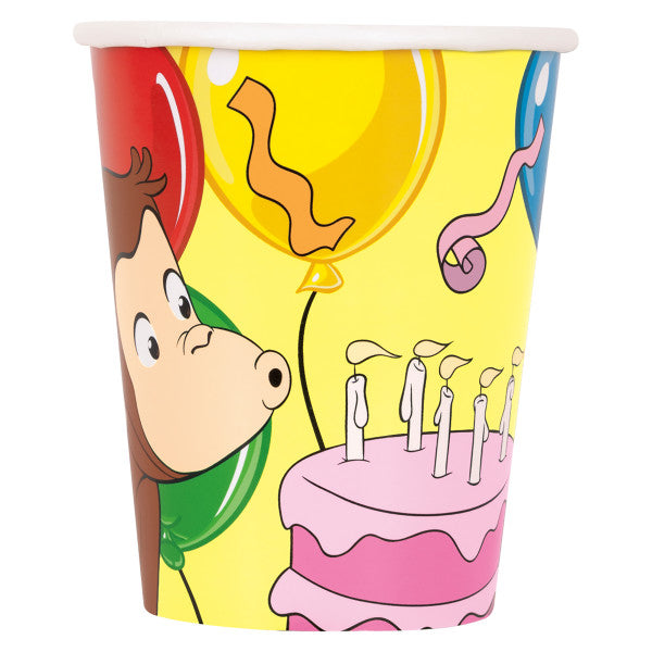 Curious George 9oz Paper Cups, 8ct Online Hot Sale