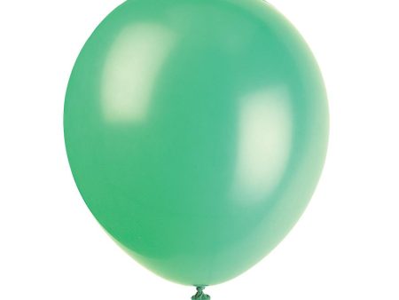 12  Latex Balloons, 10ct - Emerald Green Fashion