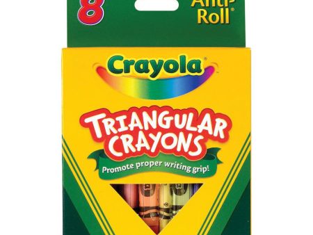 Crayola Anti-Roll Triangular Crayons 8ct. (24) Discount