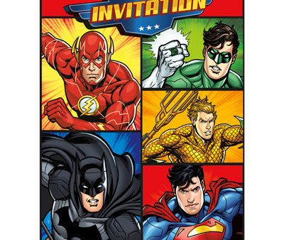 Justice League Party Invitations, 8ct. For Discount