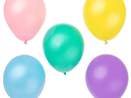 12  Latex Balloons, 10ct - Assorted Pastel Online now