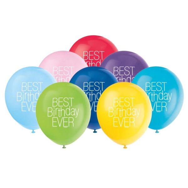 Best Birthday Ever  12  Latex Balloons, 8ct Online