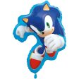 Sonic the Hedgehog Shaped 24  Giant Foil Balloon, Packaged Sale