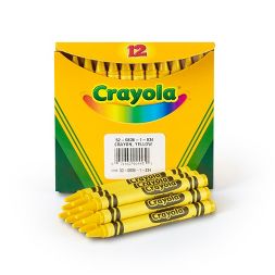 Crayola Bulk Crayons, Regular Size, Yellow 12pk (24) Sale