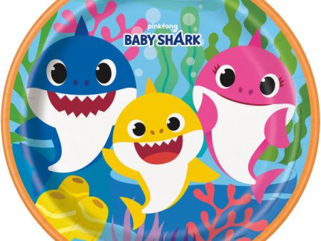 Baby Shark Round 9  Dinner Plates, 8ct on Sale