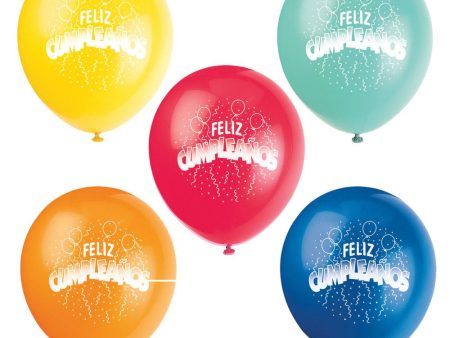 Feliz Cumpleanos 12  Latex Balloons, 8ct Cheap