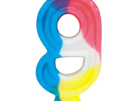 Number 9 Rainbow Birthday Candle Sale