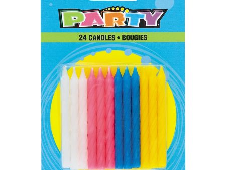 Twist Birthday Candles, 24ct Discount